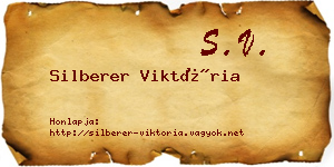 Silberer Viktória névjegykártya